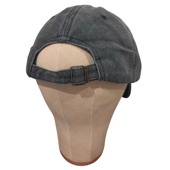 Adult Adjustable Tesla Gray Chambray Ballcap with Red Embroidered Logo NEW - Picture 5 of 7